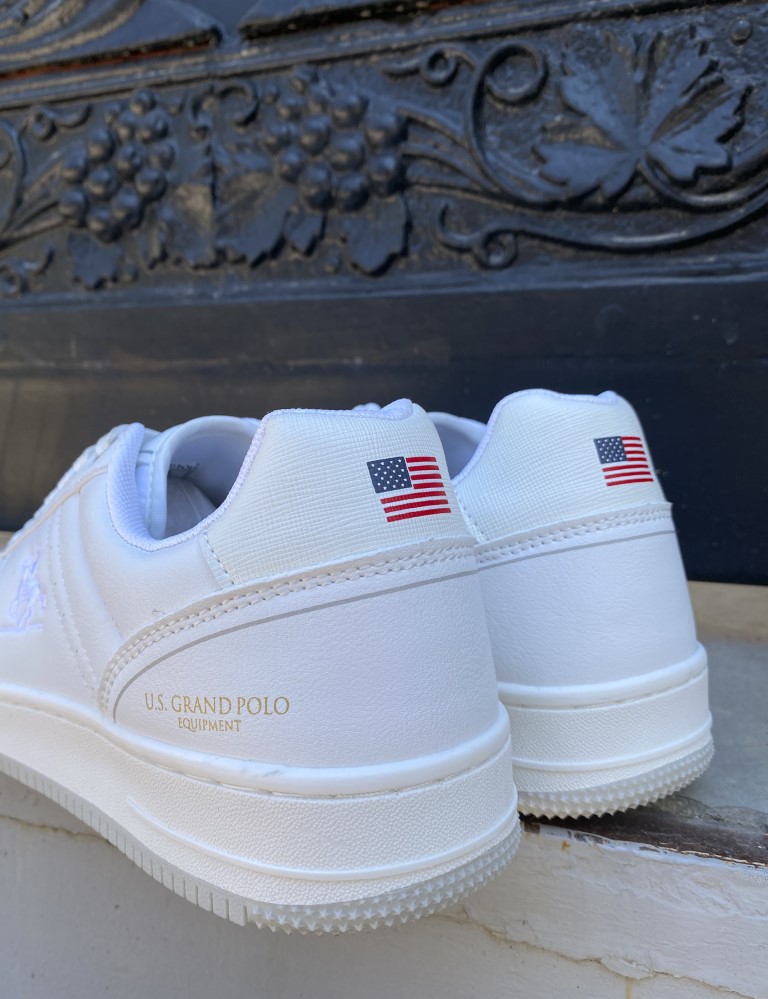 Us Grand Polo ανδρικά λευκά casual sneakers GPM524705W φωτογραφία
